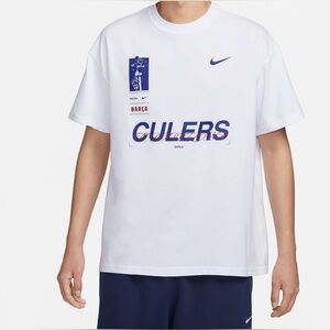 Nike [XL] F.C. Barcelona Max90 Graphic Men's Football T-Shirt White FD1094-100